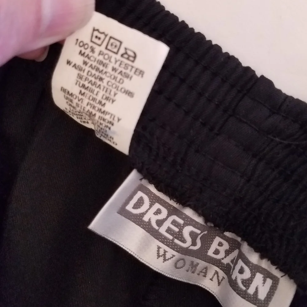 Dress Barn Woman Black  Elastic Waist Pants  Size 14WP Made in USA - Picture 14 of 14